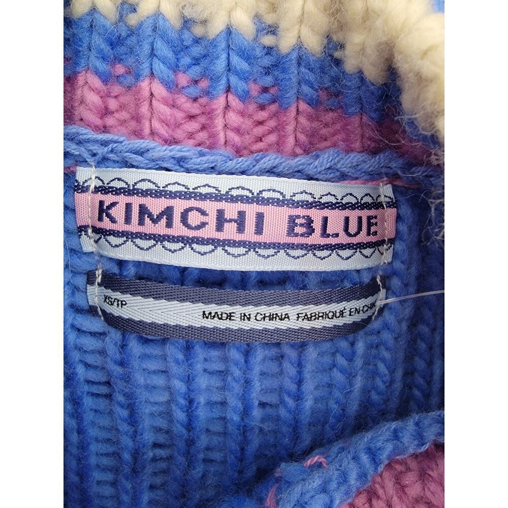 Kimchi Blue Perri Cardigan XS Vintage Inspo geo intarsia Glam Boho Indie Sleaze - Picture 10 of 13